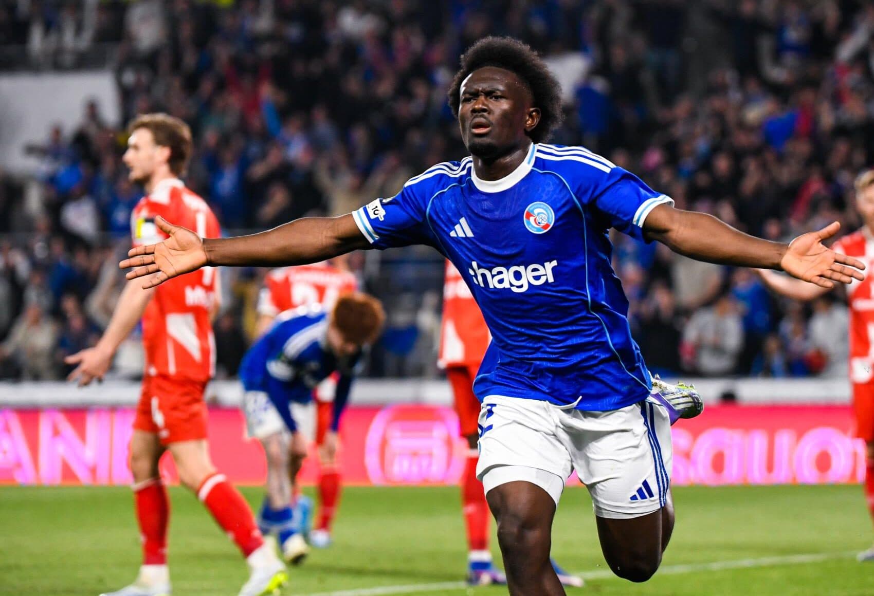 Strasbourg's Emmanuel Emegha linked with Chelsea amid turbulent season
