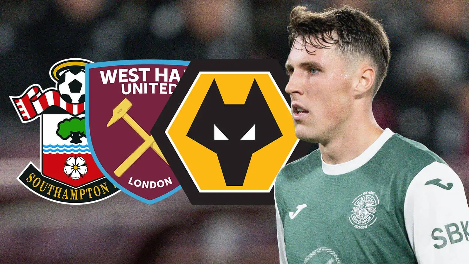 Wolves, West Ham, Southampton Track Hibs Midfielder Mulligan