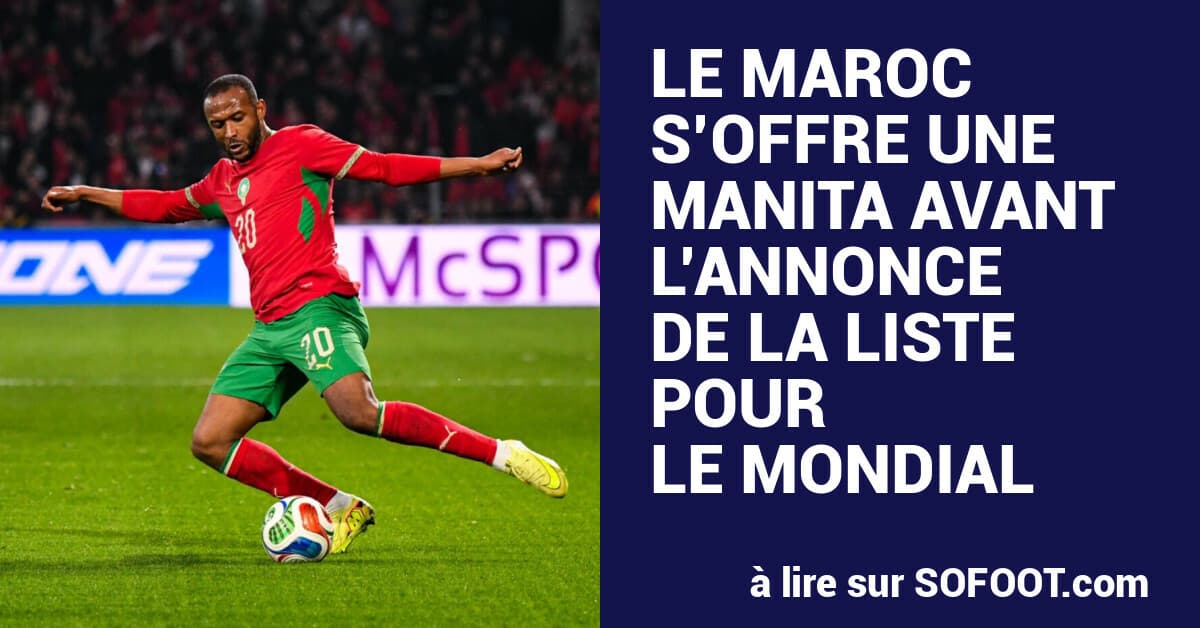 Bouaddi Earns First Morocco Cap in Pre-World Cup Friendly